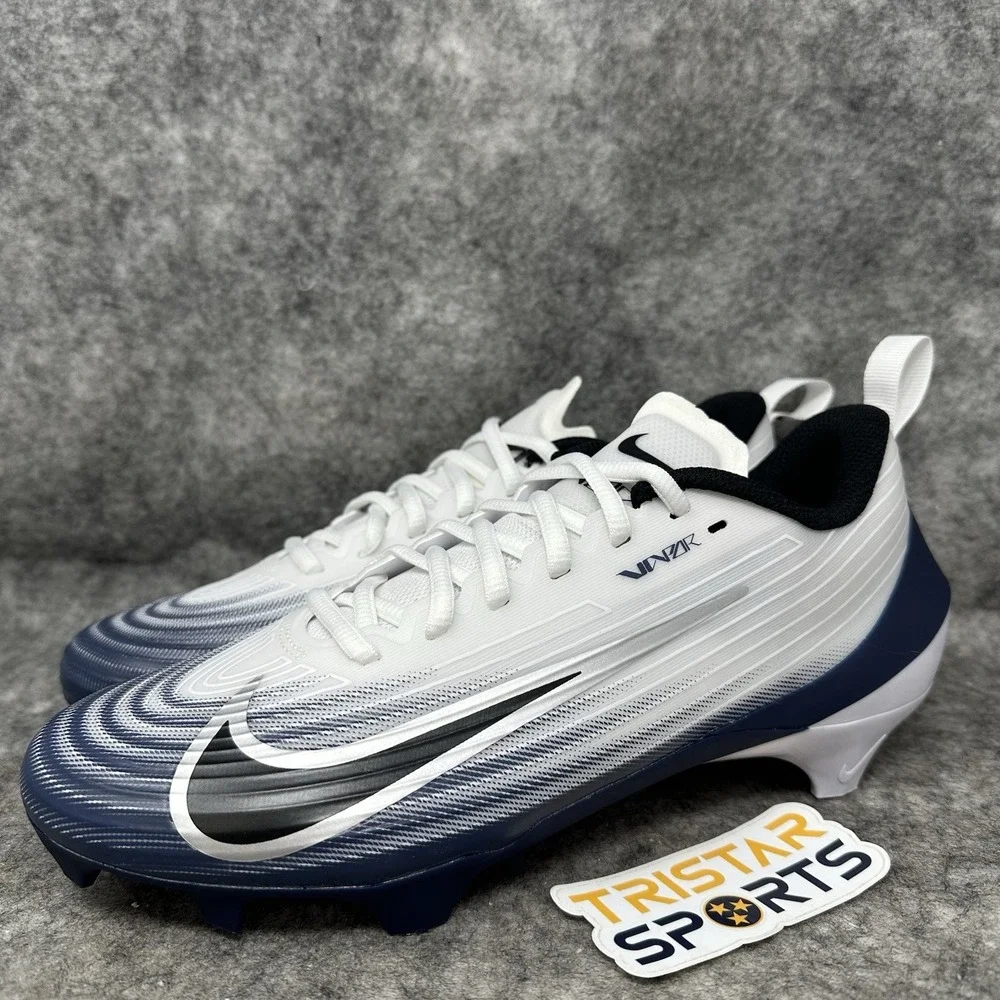 Nike Vapor Speed 3 Football Cleats Mens Size 7.5 White Navy Black HM8849-103